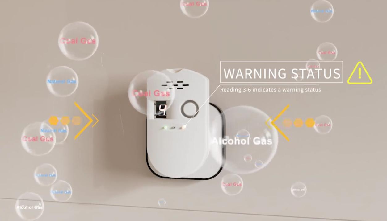 NINGBO PDLUX PD-GSV8 SMART GAS ALARM-Усъвършенствана система за откриване и безопасност на газ