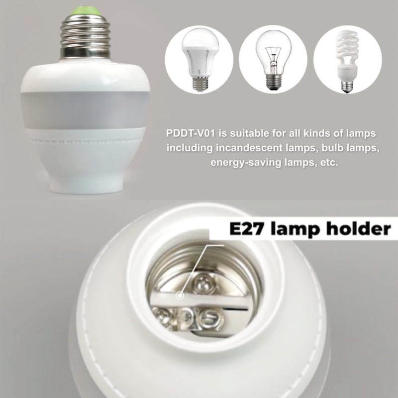 PDLux PDDT V01 5,8 GHz микровълнов сензор E27 Стойка за лампа