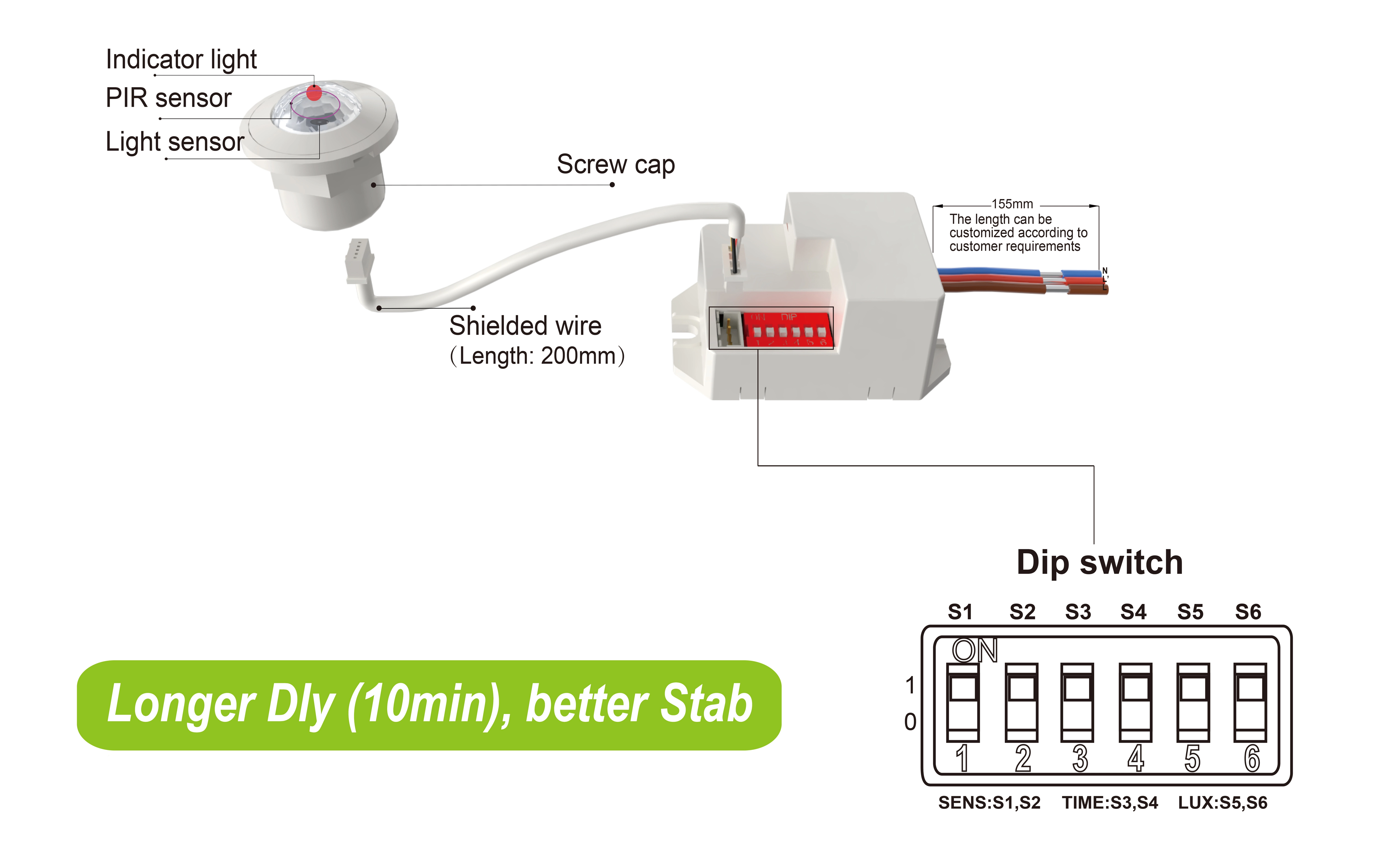 Pdlux пуска PD-PIR-M15Z-A PIR сензор за движение с до 10-минутно забавяне и подобрена стабилност